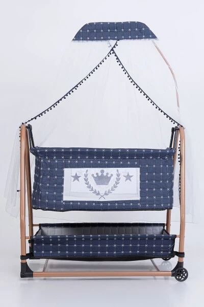 Mom's Side Basket Crib Stroller Luxury Crib - COZIBO (1)