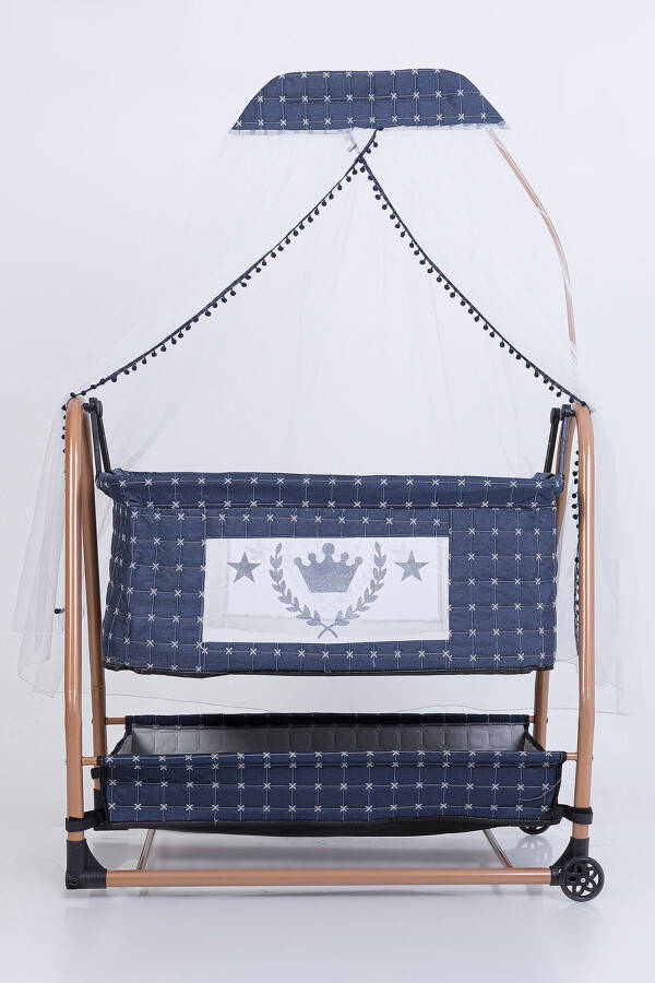 Mom's Side Basket Crib Stroller Luxury Crib - 2