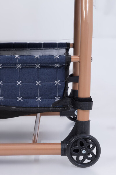 Mom's Side Basket Crib Stroller Luxury Crib - 5