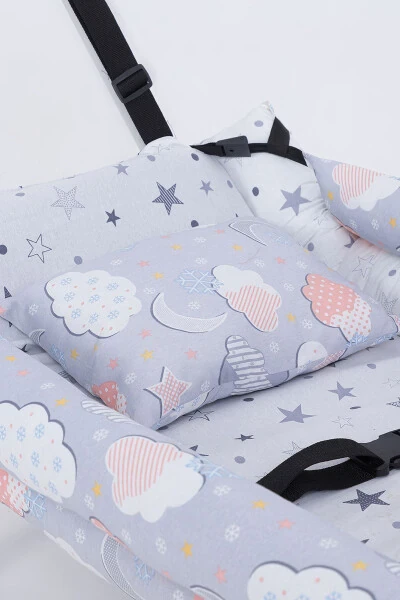 Mom's Side Hammock Luxurious Cotton Fabric Wipeable Hammock - 4