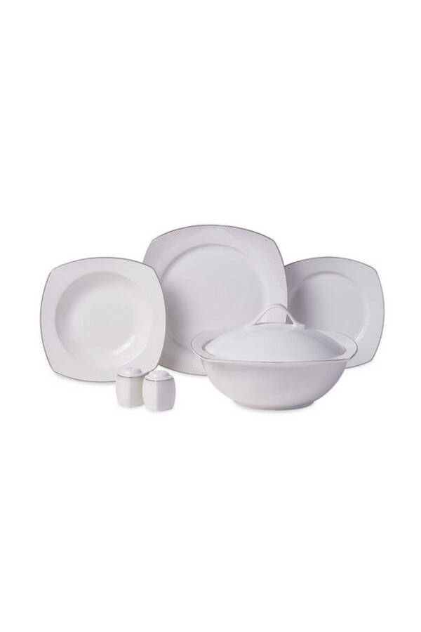 Mona Collection 60 Piece Square Dinner Set - 3