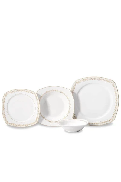 Mona Collection 60 Piece Square Dinner Set - 5