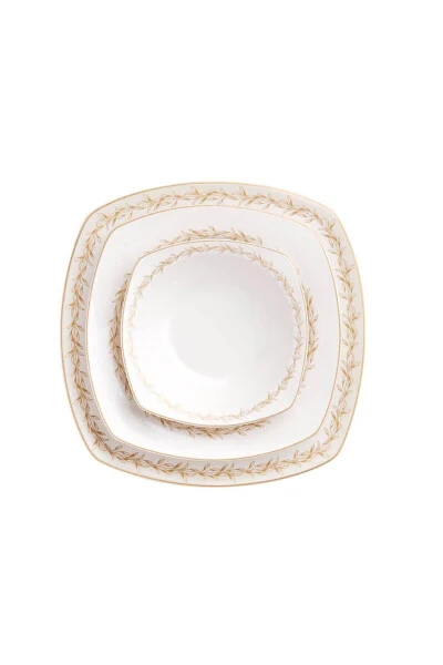 Mona Collection 60 Piece Square Dinner Set - 6