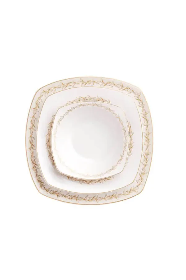 Mona Collection 60 Piece Square Dinner Set - 4