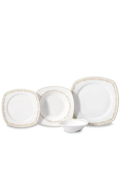 Mona Collection 60 Piece Square Dinner Set - 1