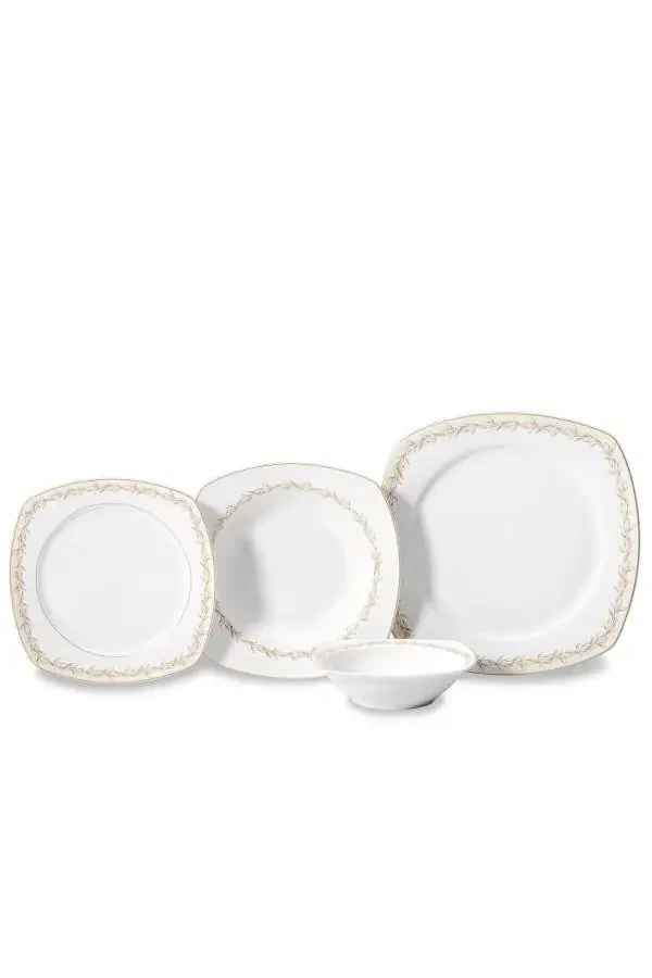 Mona Collection 60 Piece Square Dinner Set - 1