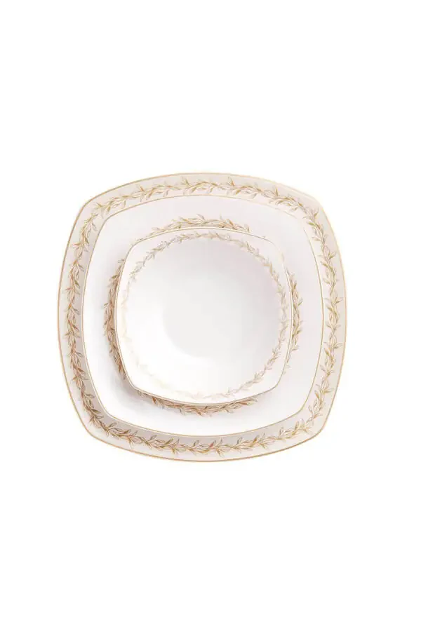 Mona Collection 60 Piece Square Dinner Set - 2