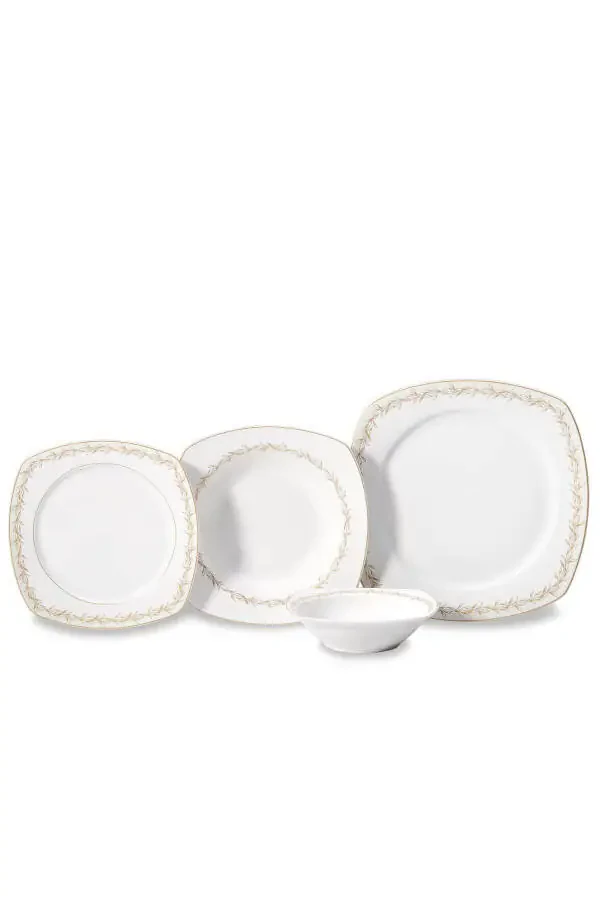 Mona Collection 60 Piece Square Dinner Set - 9