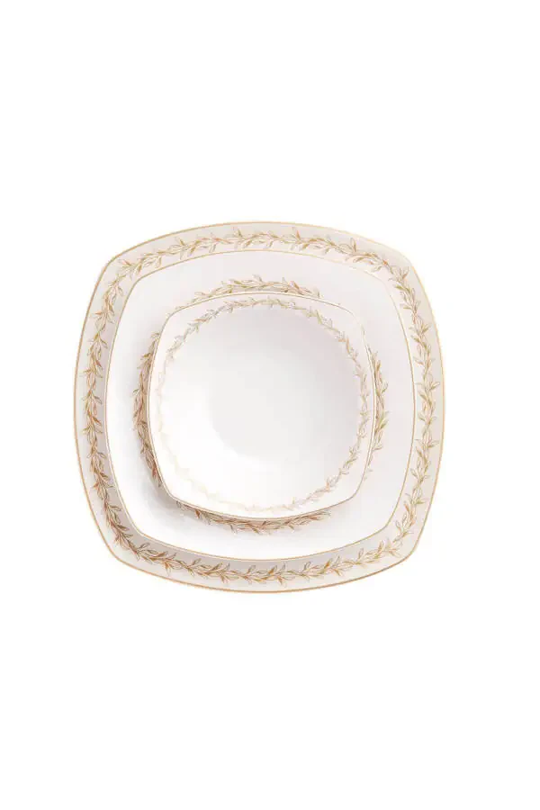 Mona Collection 60 Piece Square Dinner Set - 10