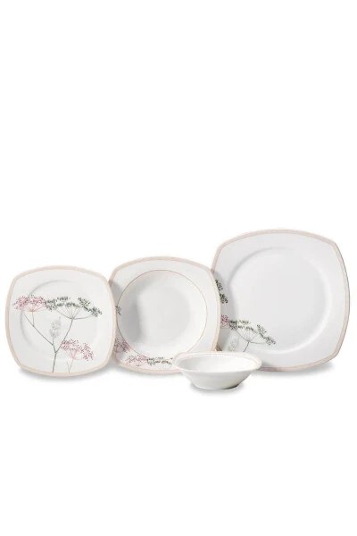 Mona Collection 60 Piece Square Dinner Set - 3
