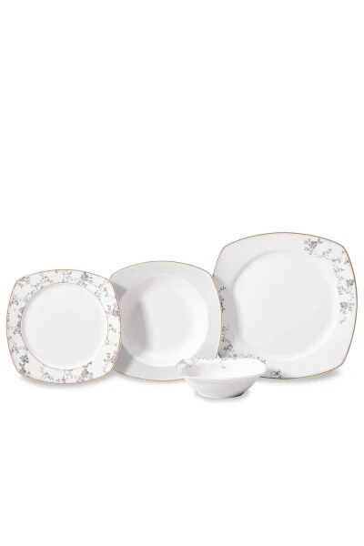 Mona Collection 60 Piece Square Dinner Set - 7
