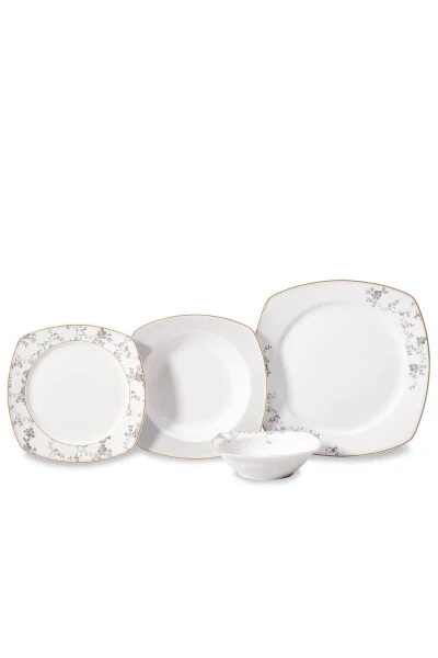 Mona Collection 60 Piece Square Dinner Set - 3