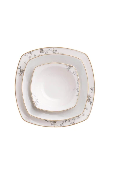Mona Collection 60 Piece Square Dinner Set - 4