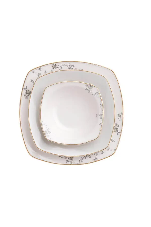 Mona Collection 60 Piece Square Dinner Set - 4