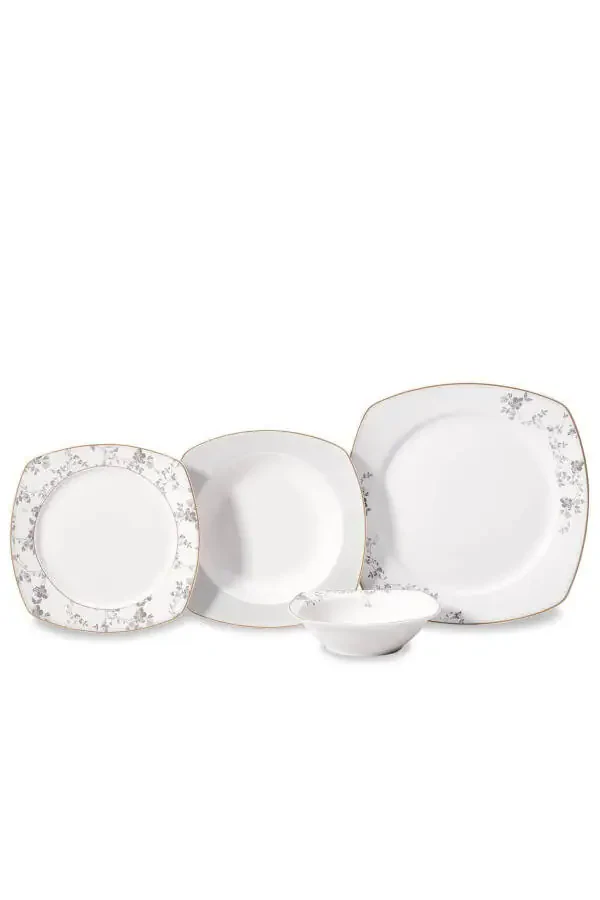 Mona Collection 60 Piece Square Dinner Set - 1