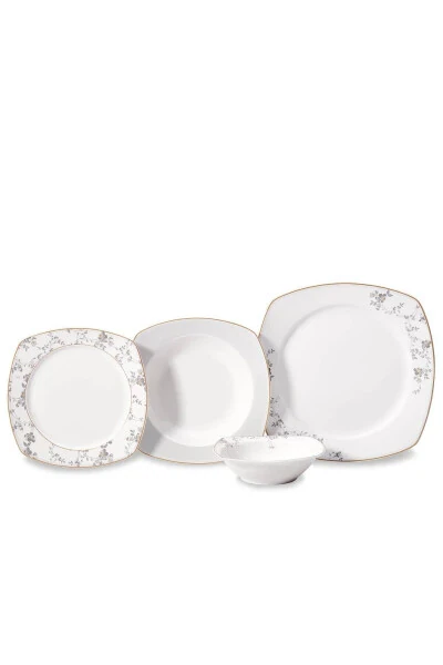 Mona Collection 60 Piece Square Dinner Set - 9