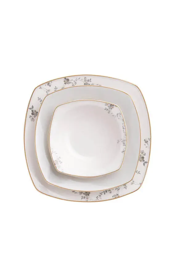 Mona Collection 60 Piece Square Dinner Set - 10