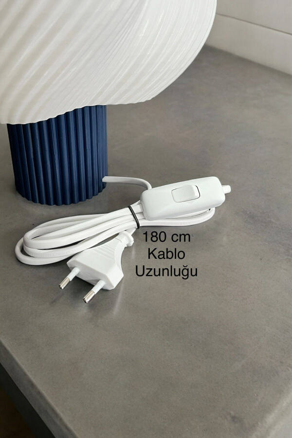 Mona Table Lamp Cobalt Blue Body Lamp Shade (LED Bulb Included) - 16