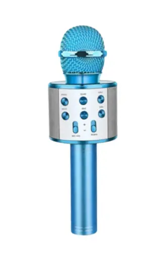 Monadm Kabelsiz Karaoke Mikrofon Bluetooth Mp3 Çalar Sd-usb-aux Kirishli-koʻk 