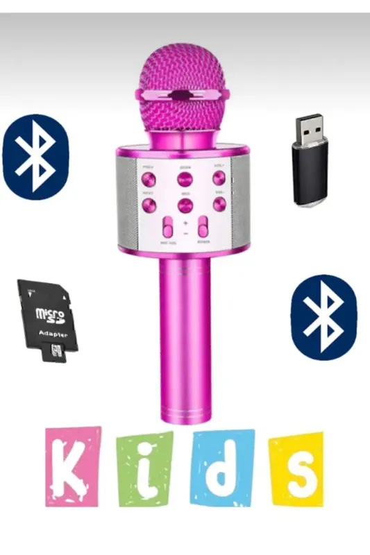 Monadm Kablosuz Karaoke Mikrafon Bluetooth Mp3 Çal - 1