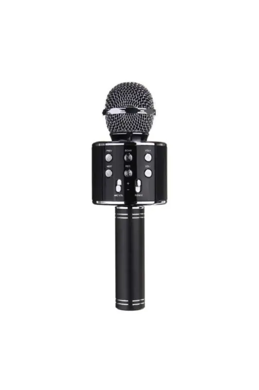 Monadm Kablosuz Karaoke Mikrafon Bluetooth Mp3 Çalar Sd-usb-aux Girişli - siyah - REGNUM