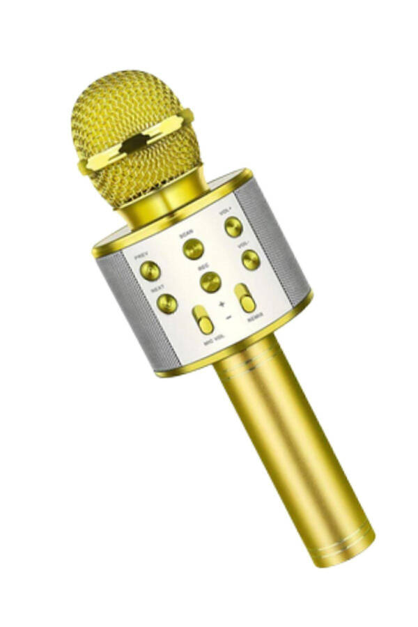 Monadm Simsiz Karaoke Mikrofon Bluetooth Mp3 Pleer SD-USB-AUX Kirishli - 4