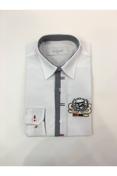 Mondi Kid's Boy's White Long Sleeve Shirt 