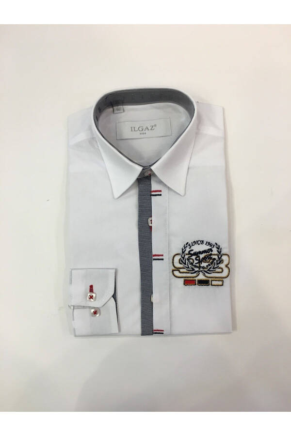 Mondi Kid's Boy's White Long Sleeve Shirt - 2