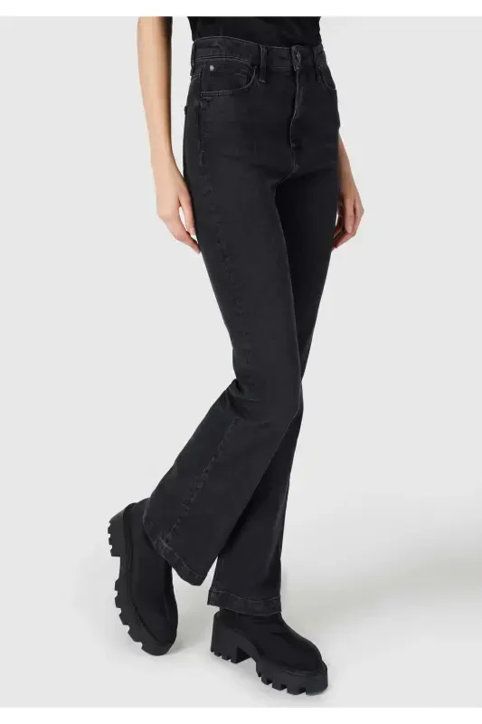 Monica Women's Jean Pants, Regular Fit, Mid Rise, Bootcut Leg, Blue - COLIN’S