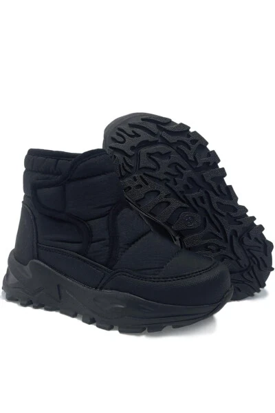 Monny Comfortable and Warm Orthopedic Boys' Slipper Black - 4