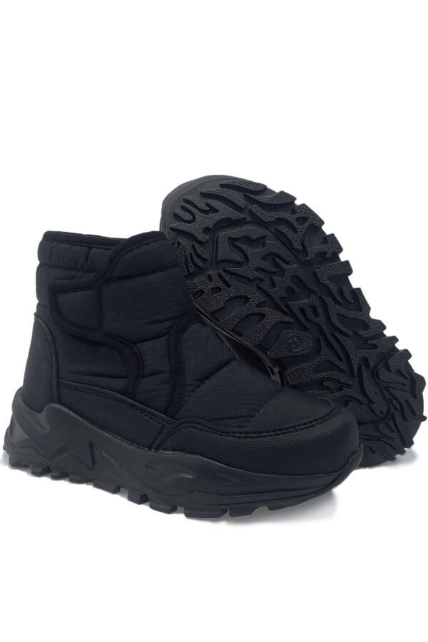 Monny Comfortable and Warm Orthopedic Boys' Slipper Black - 4
