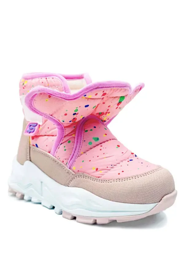 Monny Comfortable and Warm Orthopedic Girl's Carboot Powder Pink - 5