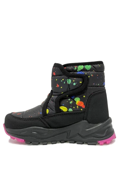 Monny Comfortable and Warm Orthopedic Girl's Karbotu Black Fuchsia - 3