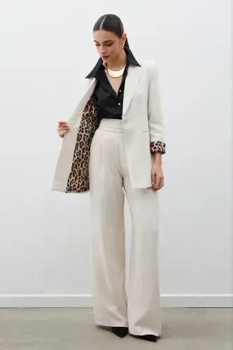 Mono Yaka Klasik Pidjak Leopard Astarli - TOSH-TOSH - SATEEN (1)