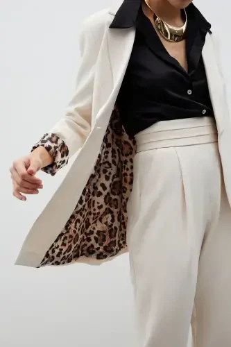 Mono Yaka Klasik Pidjak Leopard Astarli - TOSH-TOSH - 7