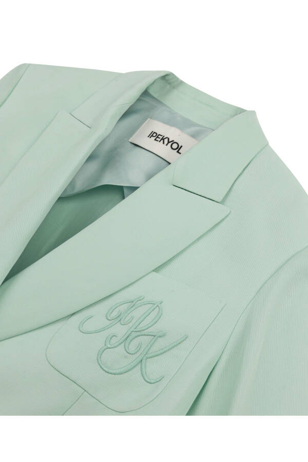 Monogram Embroidered Blazer - 7