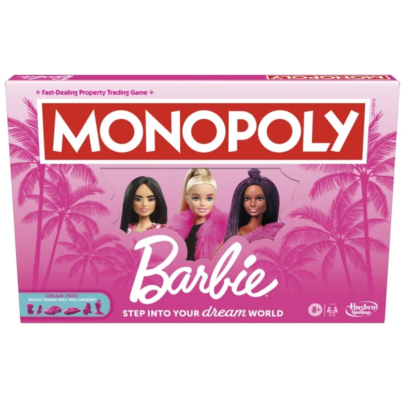 Monopoly: Barbie Edition Board Game, Family Game for 2-6 Players, Ages 8 and Up - MONOPOLY