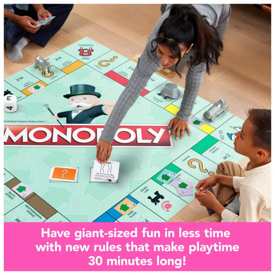 Monopoly Board Game Giant Edition Game for Kids Ages 6+ - 3