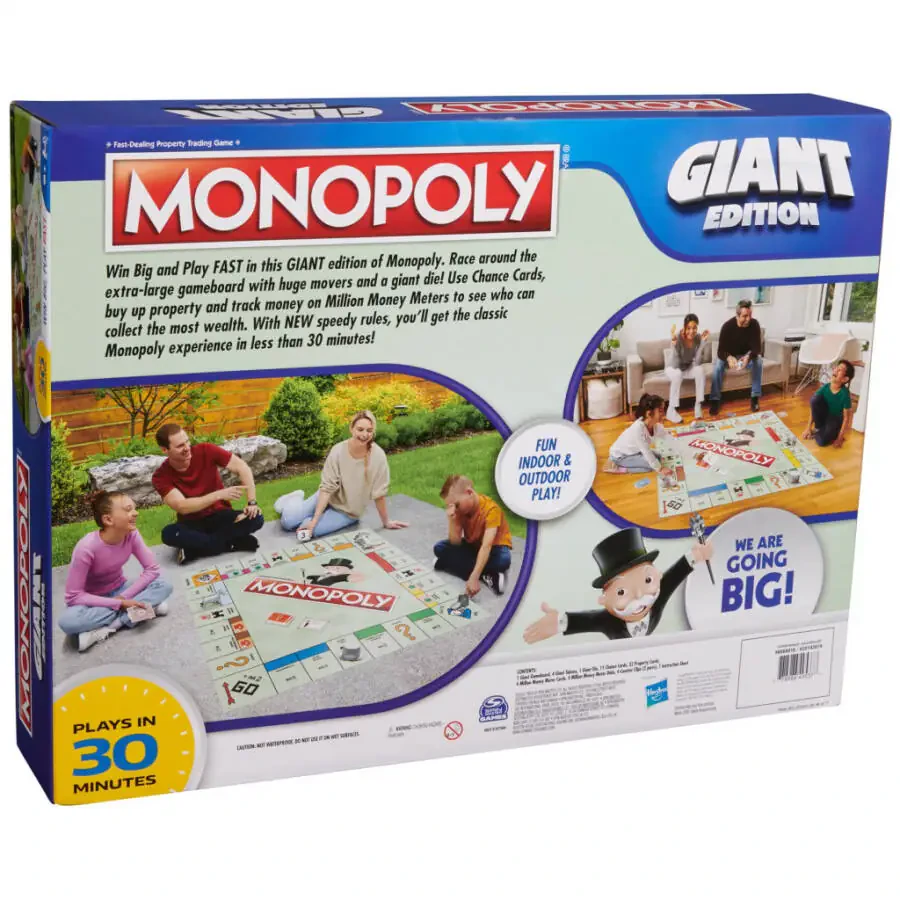 Monopoly Board Game Giant Edition Game for Kids Ages 6+ - 7