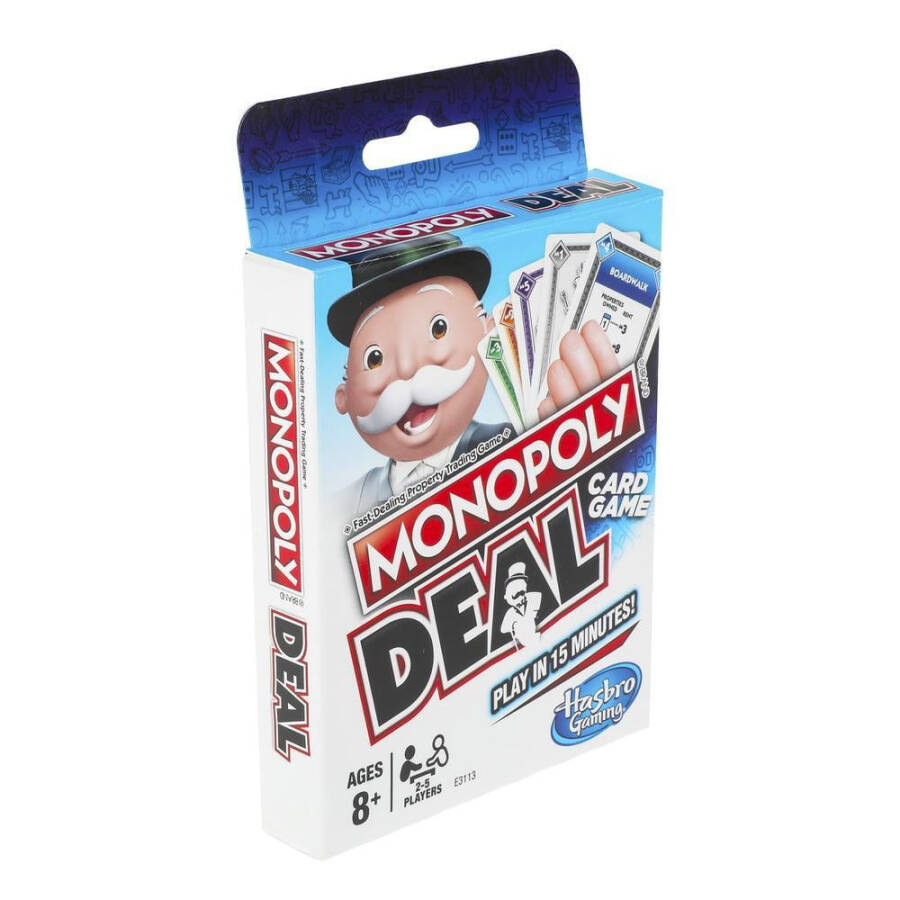 Monopoly Deal karta o'yini, bolalar uchun, 8 9 10 11 12 va undan katta yoshdagilar uchun - 2