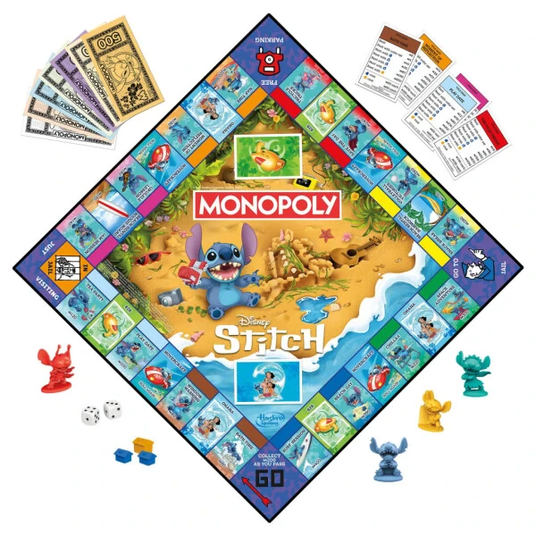 Monopoly Disney Stitch Edition Board Game, Officially Licensed Disney Game, Holiday Gifts for Kids, Ages 8 and Up (Walmart Exclusive) - 5