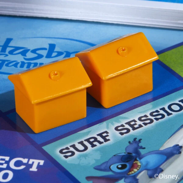 Monopoly Disney Stitch nashri stol o'yini, rasmiy litsenziyaga ega Disney o'yini, 8+ yoshli bolalar uchun o'yinlar. - 7