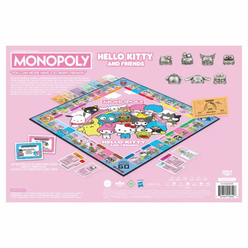 Monopoly® Hello Kitty® va Do'stlar O'yin taxtasi, USAopoly tomonidan - 11