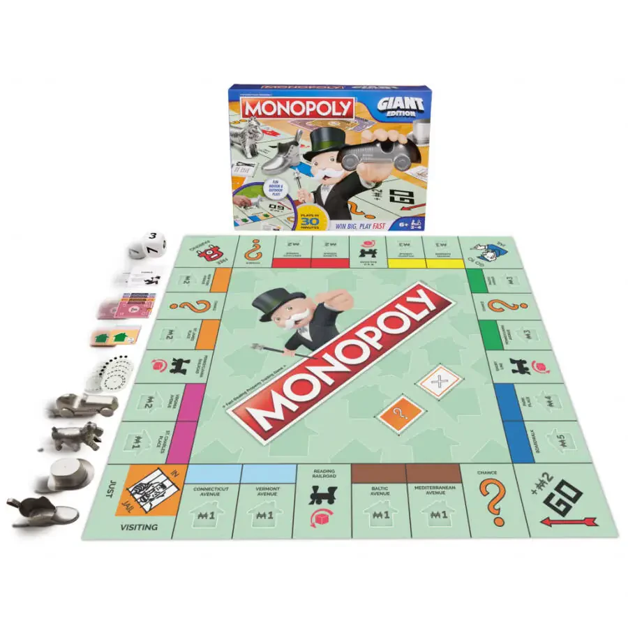 Monopoly Stol O'yini Gigant Nashri 6+ Yoshdagi Bolalar Uchun O'yin - 1