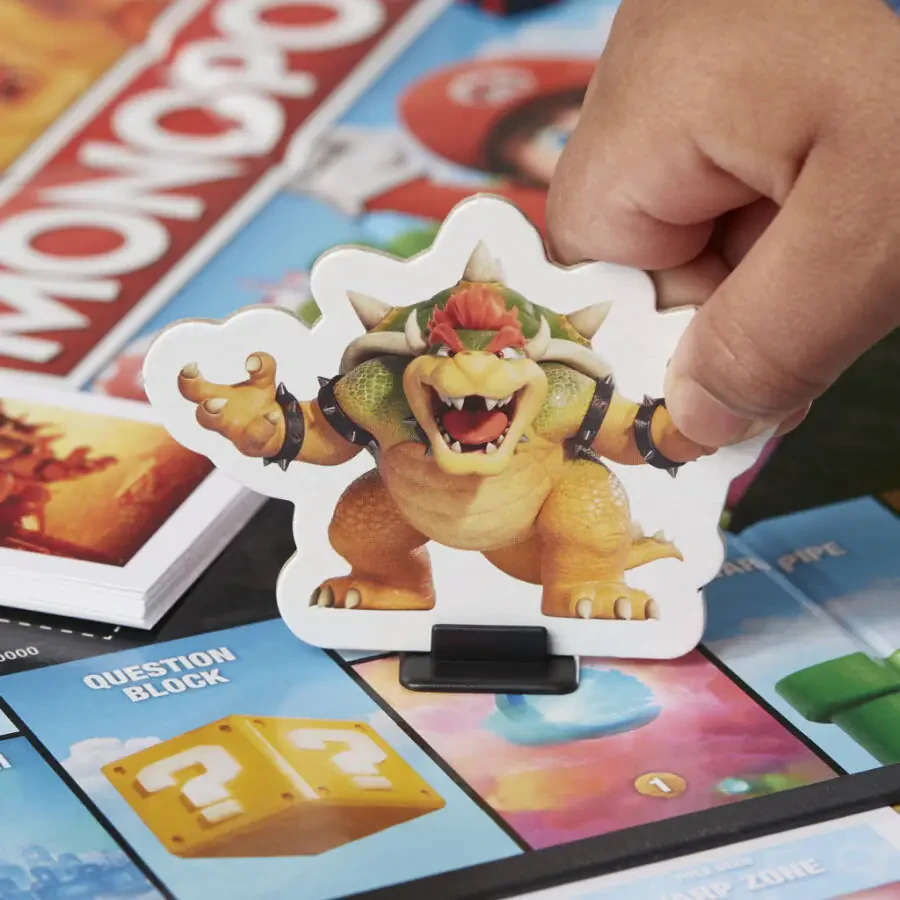 Monopoly Super Mario Bros. Kino Filmi Nashri Bolalar Stol O'yini, Bowser Belgisi bilan birga keladi. - 2