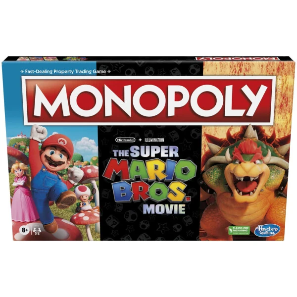 Monopoly Super Mario Bros. Kino Filmi Nashri Bolalar Stol O'yini, Bowser Belgisi bilan birga keladi. - 8