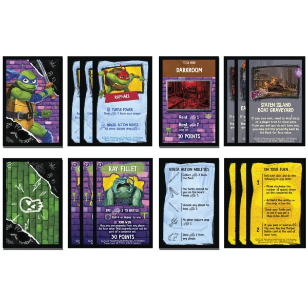 Monopoly Teenage Mutant Ninja Turtles: Mutant Mayhem Edition Board Game for Kids Ages 8+ - 3