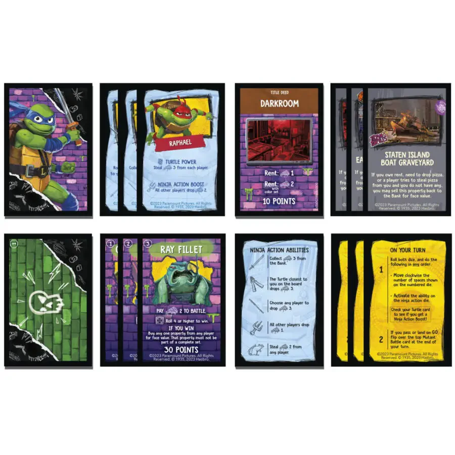 Monopoly Teenage Mutant Ninja Turtles: Mutant Mayhem Edition Board Game for Kids Ages 8+ - 3