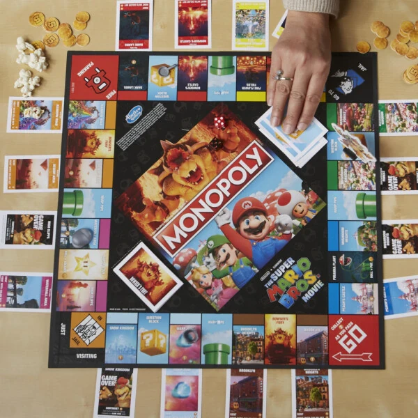 Monopoly The Super Mario Bros. Movie Edition Kids Board Game, Includes Bowser Token - MONOPOLY