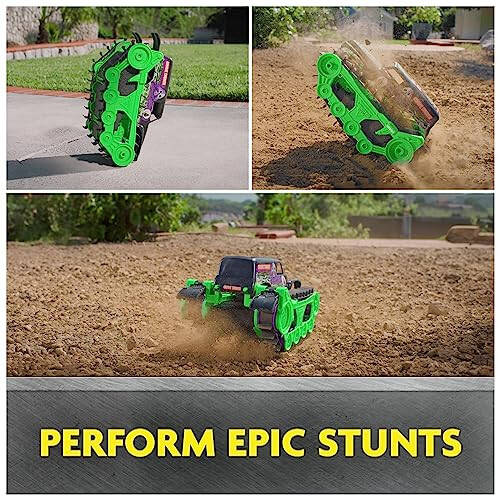 Monster Jam, Official Grave Digger Trax All-Terrain Remote Control Outdoor Vehicle, 1:15 Scale, Kids Toys for Boys and Girls Ages 4 and up - 6